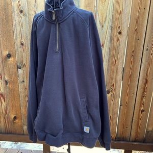 Carhartt zippered sweatshirt, men’s XXL Tall, black